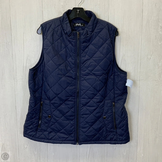Vest Puffer & Quilted By Clothes Mentor In Navy, Size: Xl