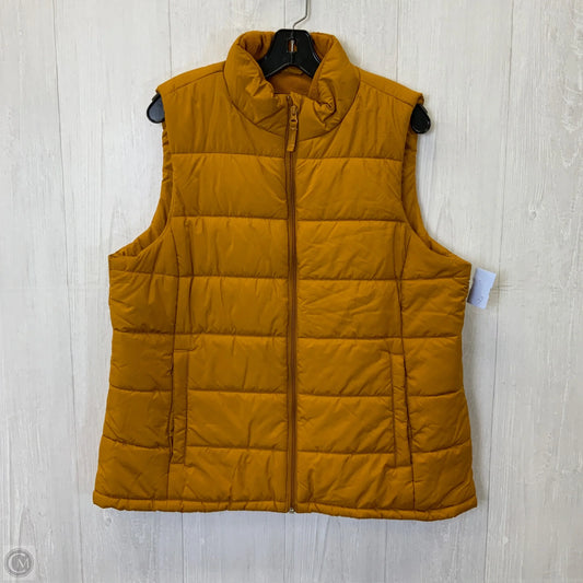Vest Puffer & Quilted By Amazon Essentials In Yellow, Size: Xl