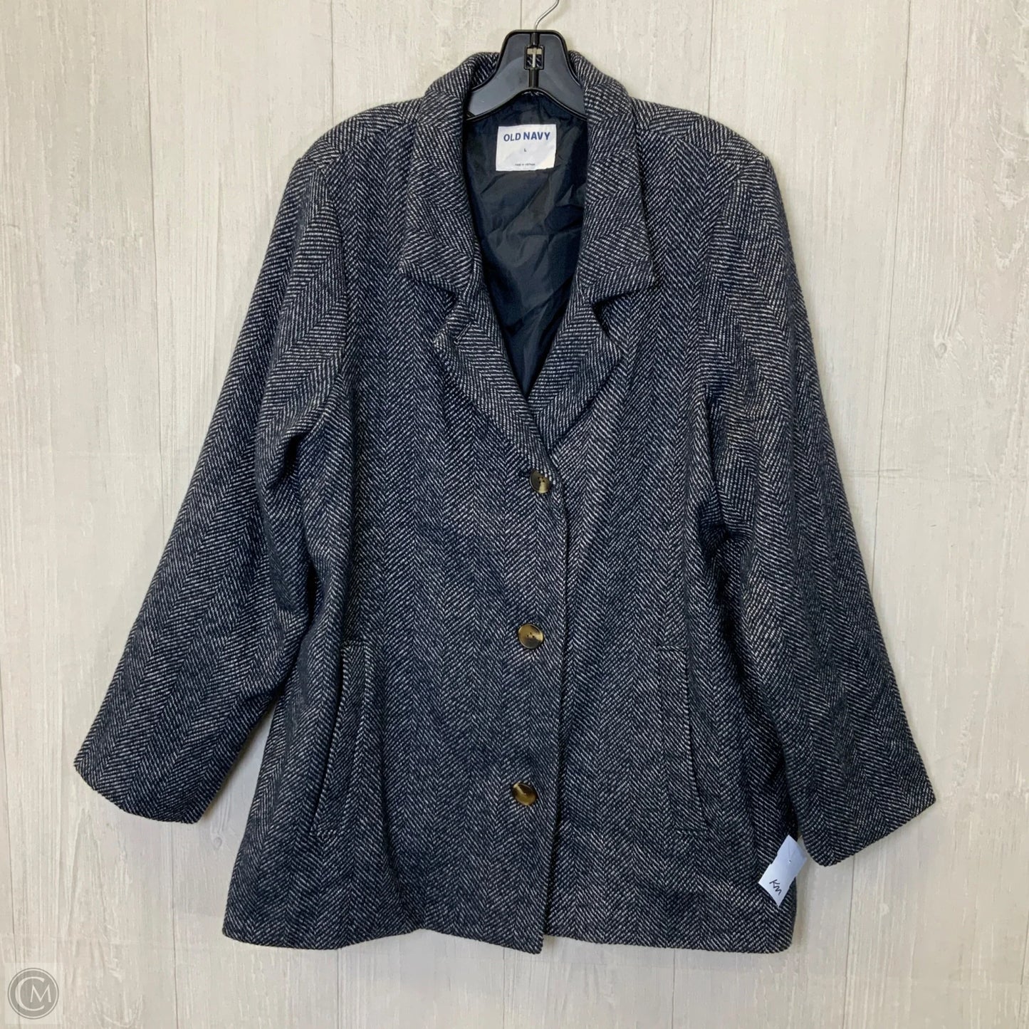Coat Peacoat By Old Navy In Navy, Size: L