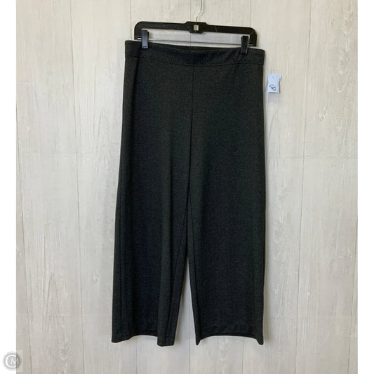 Pants Wide Leg By Loft In Black & Grey, Size: M