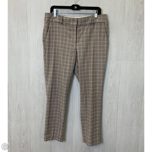 Pants Dress By Loft In Plaid Pattern, Size: 10
