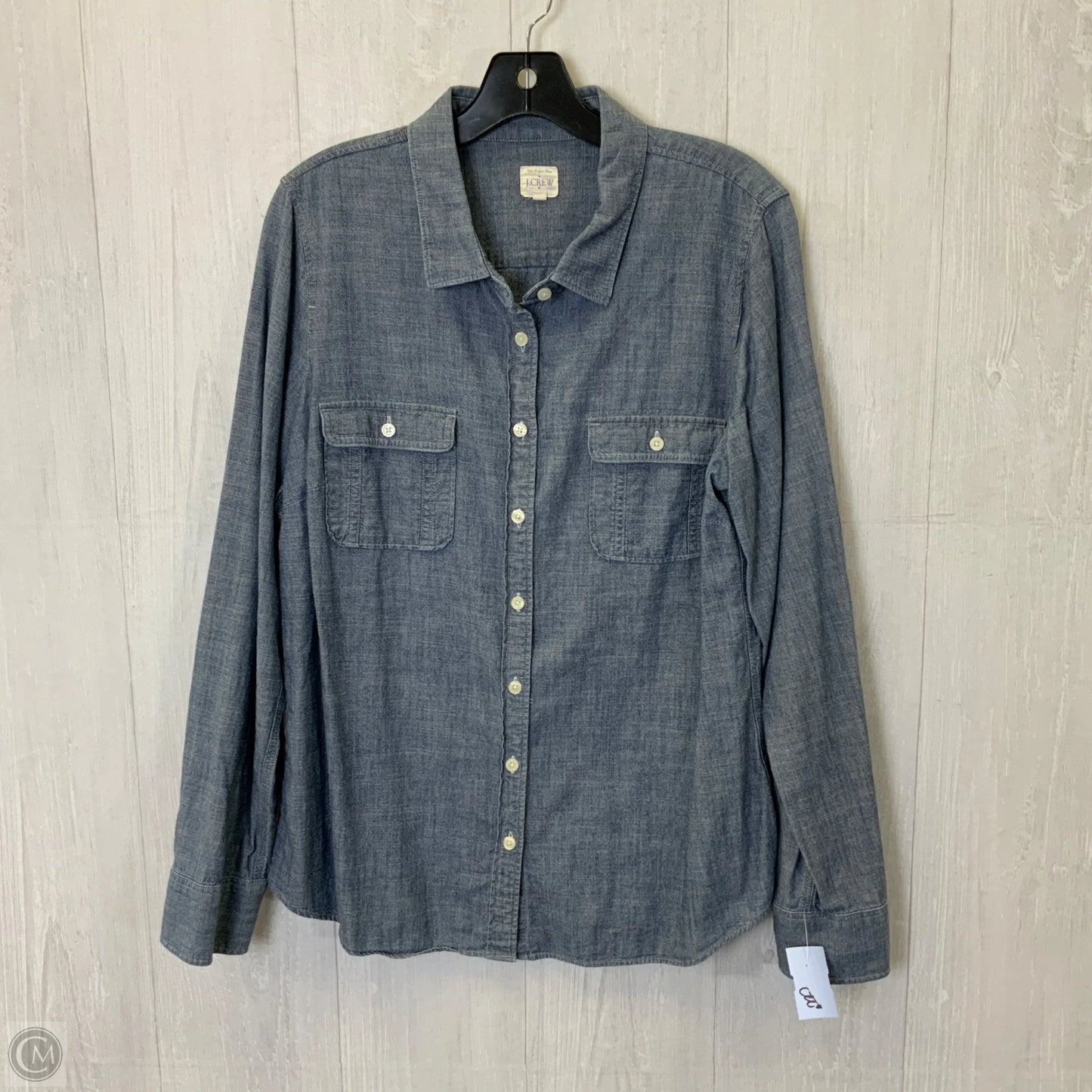 Top Long Sleeve By J. Crew In Blue, Size: L