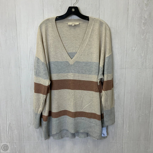 Sweater By Loft In Tan, Size: Xl