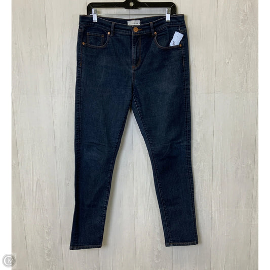 Jeans Skinny By Loft In Blue Denim, Size: 10