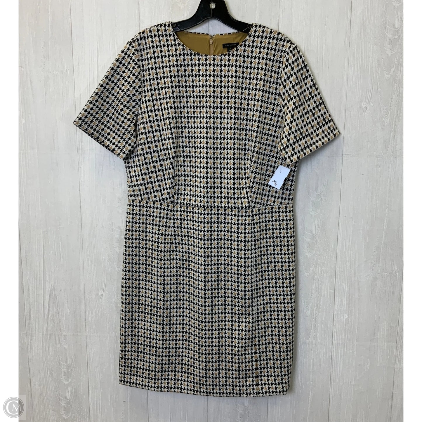Dress Work By Ann Taylor In Grey & Tan, Size: L