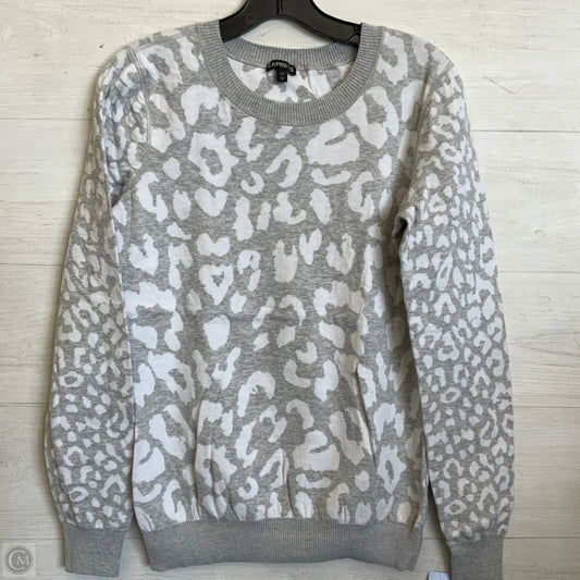 Sweater By Express In Leopard Print, Size: L