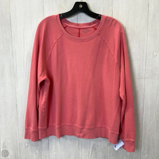 Athletic Top Long Sleeve Crewneck By Athleta In Pink, Size: L