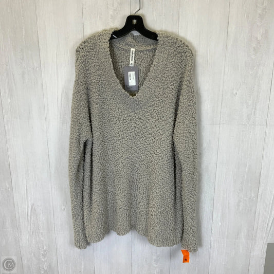 Sweater By Zenana Outfitters In Grey, Size: 2x