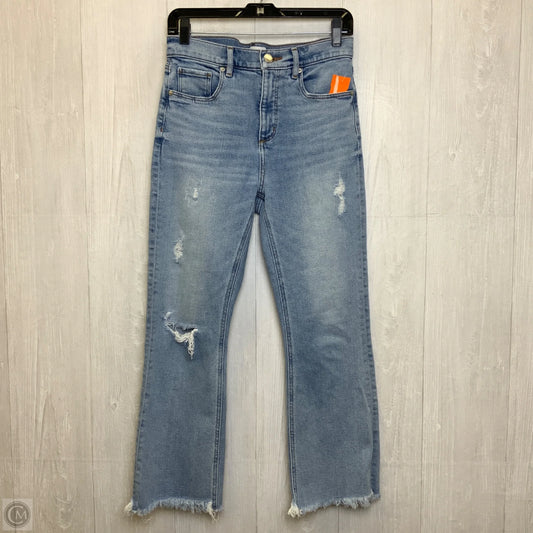 Jeans Cropped By Loft In Blue Denim, Size: 6