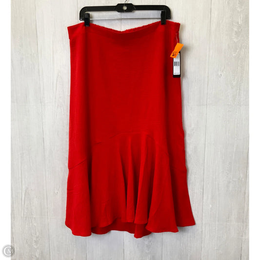 Skirt Maxi By Soho Apparel In Red, Size: Xl