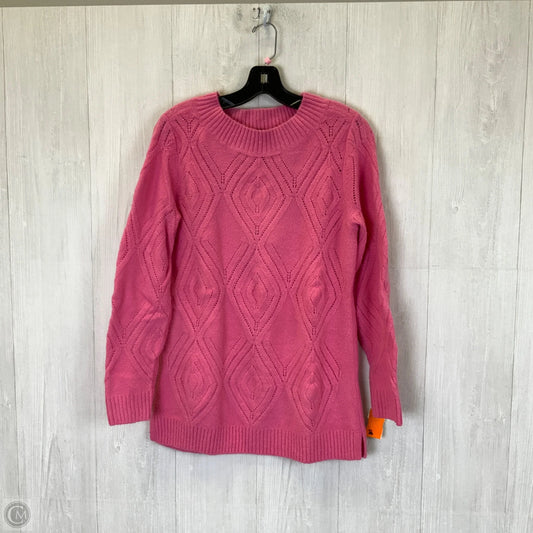 Sweater By Talbots In Pink, Size: M