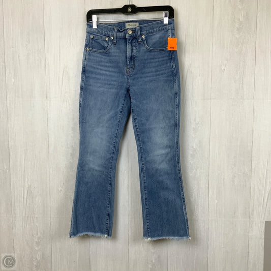 Jeans Boot Cut By Madewell In Blue Denim, Size: 4