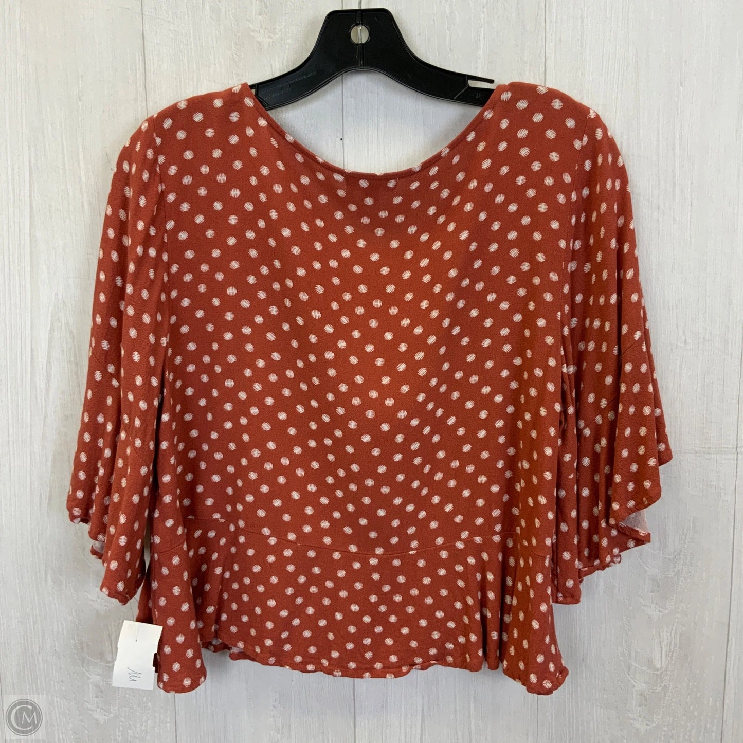 Top Short Sleeve By Eyeshadow In Peach, Size: S