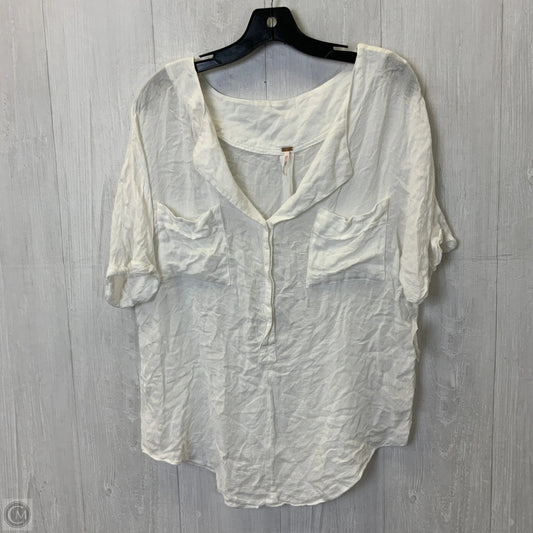 Top Short Sleeve Basic By Free People In White, Size: L
