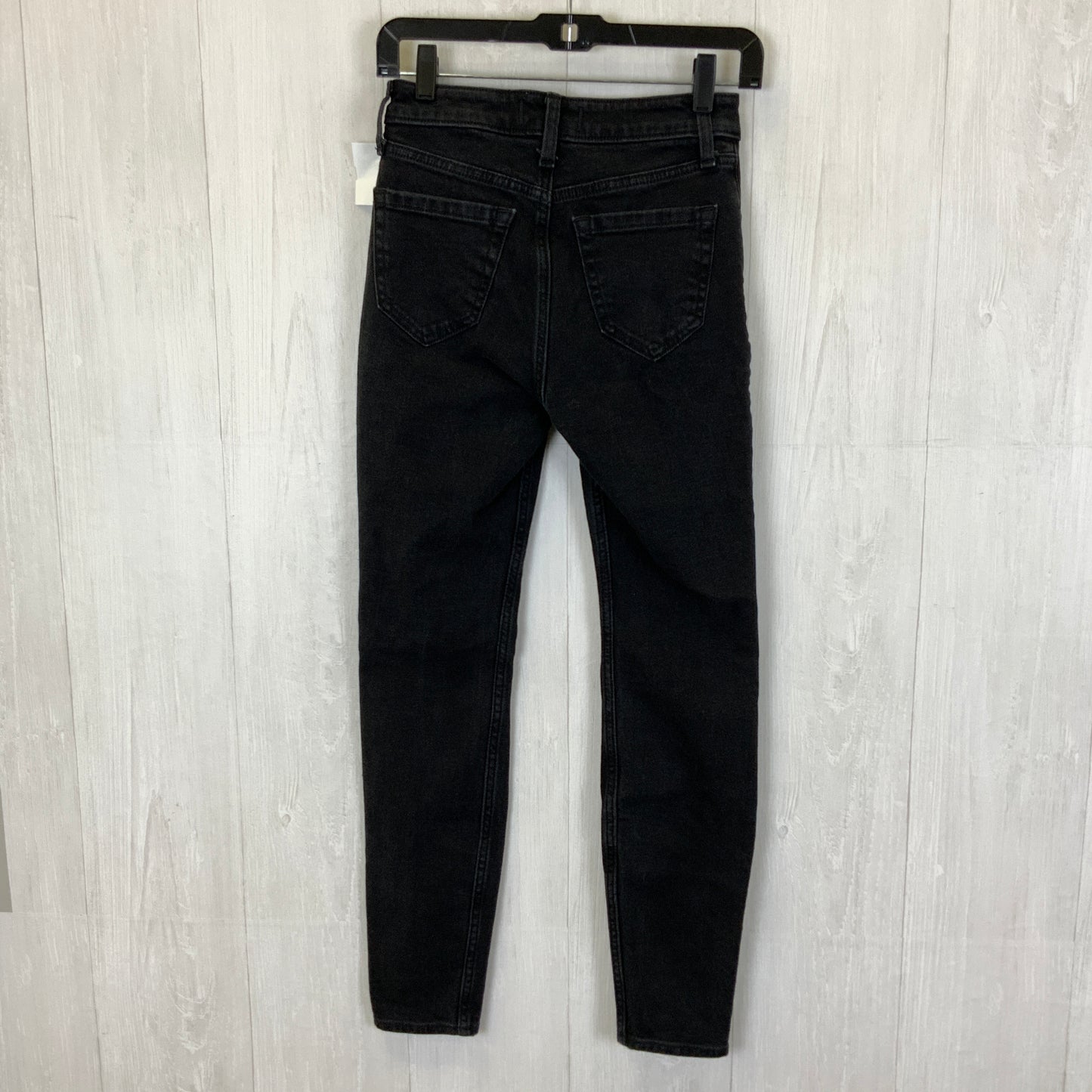 Jeans Skinny By Abercrombie And Fitch In Black, Size: 0