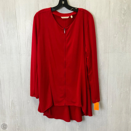 Cardigan By Soft Surroundings In Red, Size: Xl