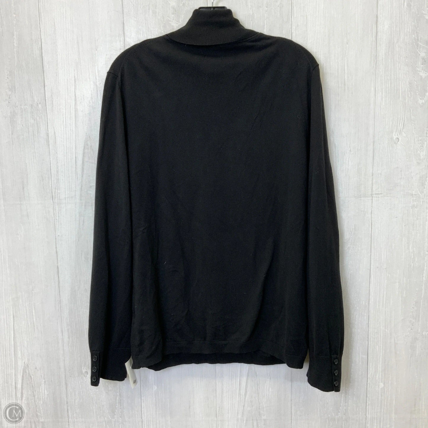 Top Long Sleeve Basic By Talbots In Black, Size: Xl