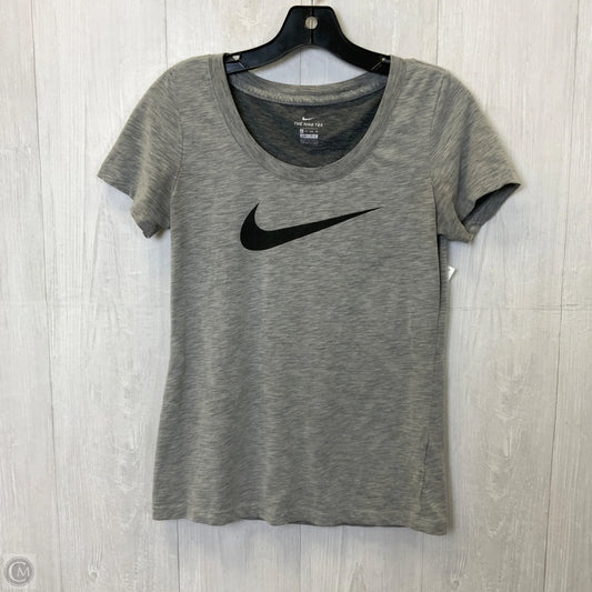 Athletic Top Short Sleeve By Nike Apparel In Grey, Size: Xs