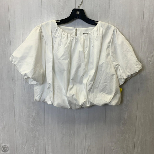 Top Short Sleeve By &merci In White, Size: M