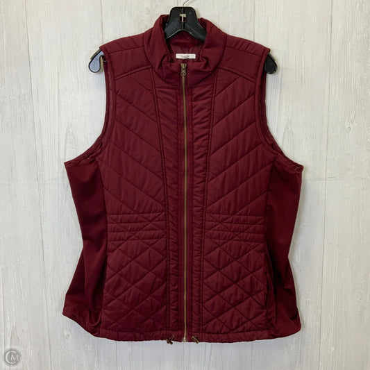 Vest Puffer & Quilted By Maurices In Maroon, Size: Xl
