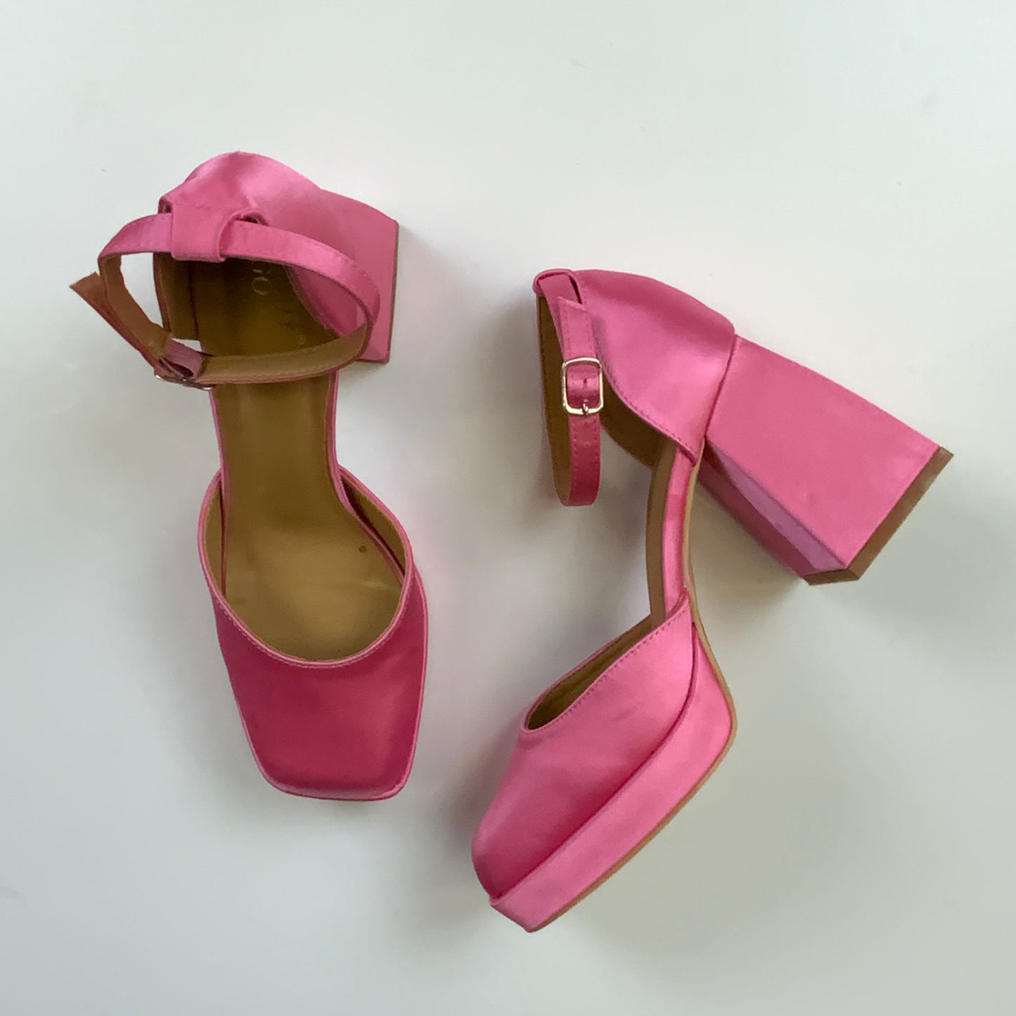 Shoes Heels Block By Clothes Mentor In Pink, Size: 10