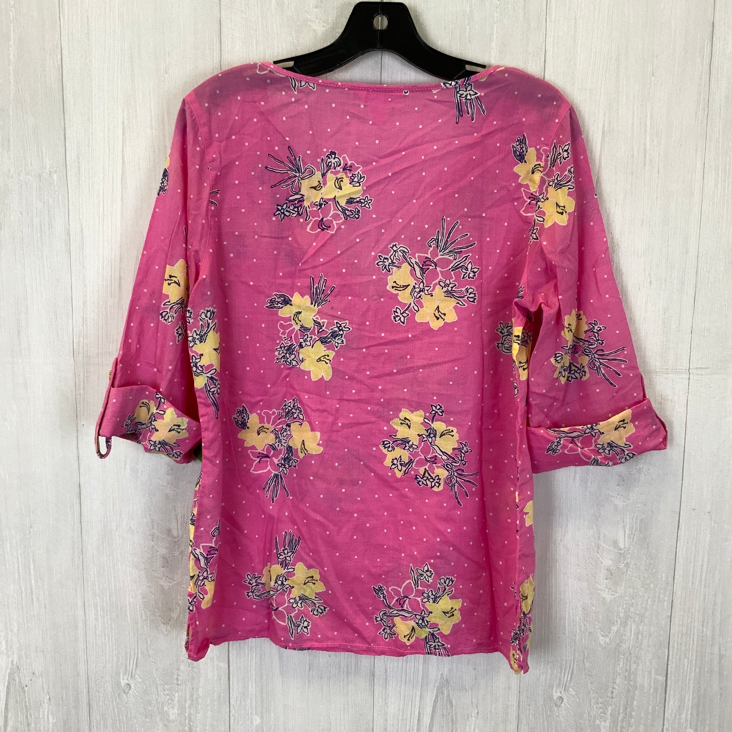 Pink Top 3/4 Sleeve Lilly Pulitzer, Size M