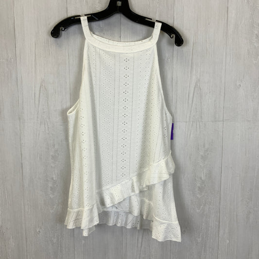 White Top Sleeveless Clothes Mentor, Size Xl