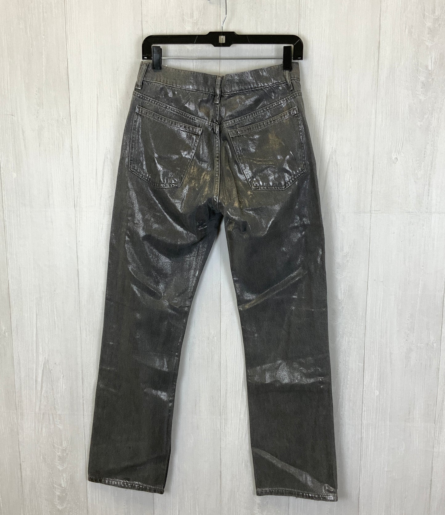 Jeans Straight By Zara In Grey, Size: 4