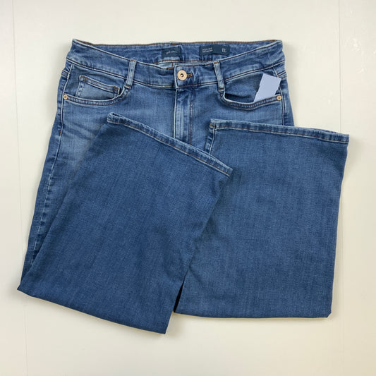 Jeans Cropped By J. Jill In Blue Denim, Size: 12