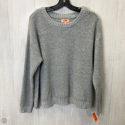 Sweater By Evri In Grey, Size: 1x