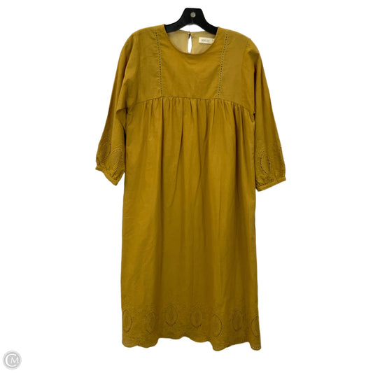 Dress Casual Midi By Roolee In Yellow, Size: S