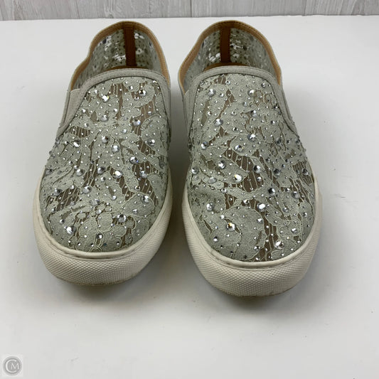 Shoes Sneakers By Alex Marie In Green & White, Size: 9.5