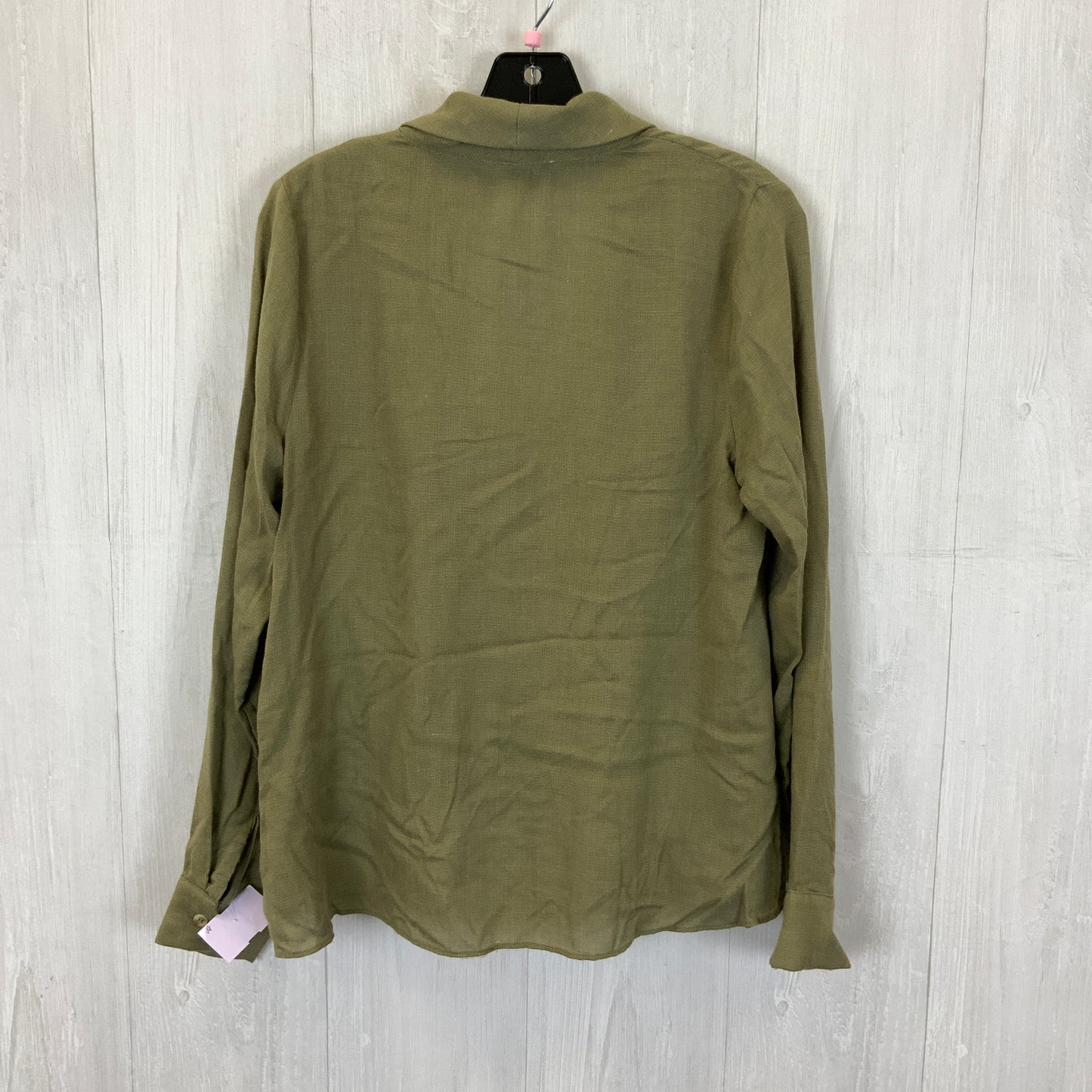 Top Long Sleeve By Ee Some In Green, Size: S