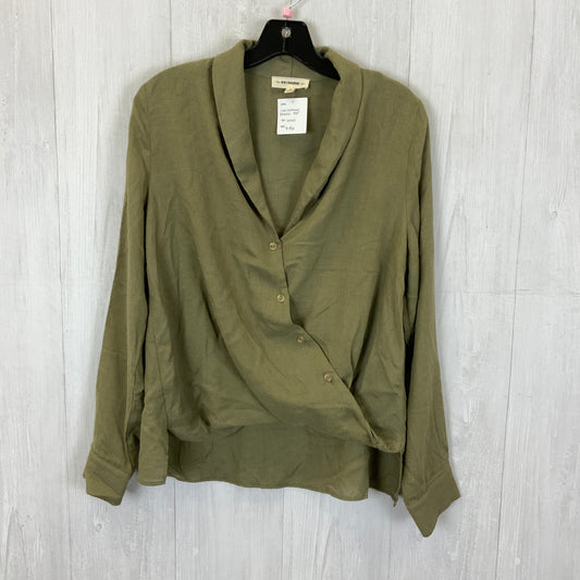 Top Long Sleeve By Ee Some In Green, Size: S