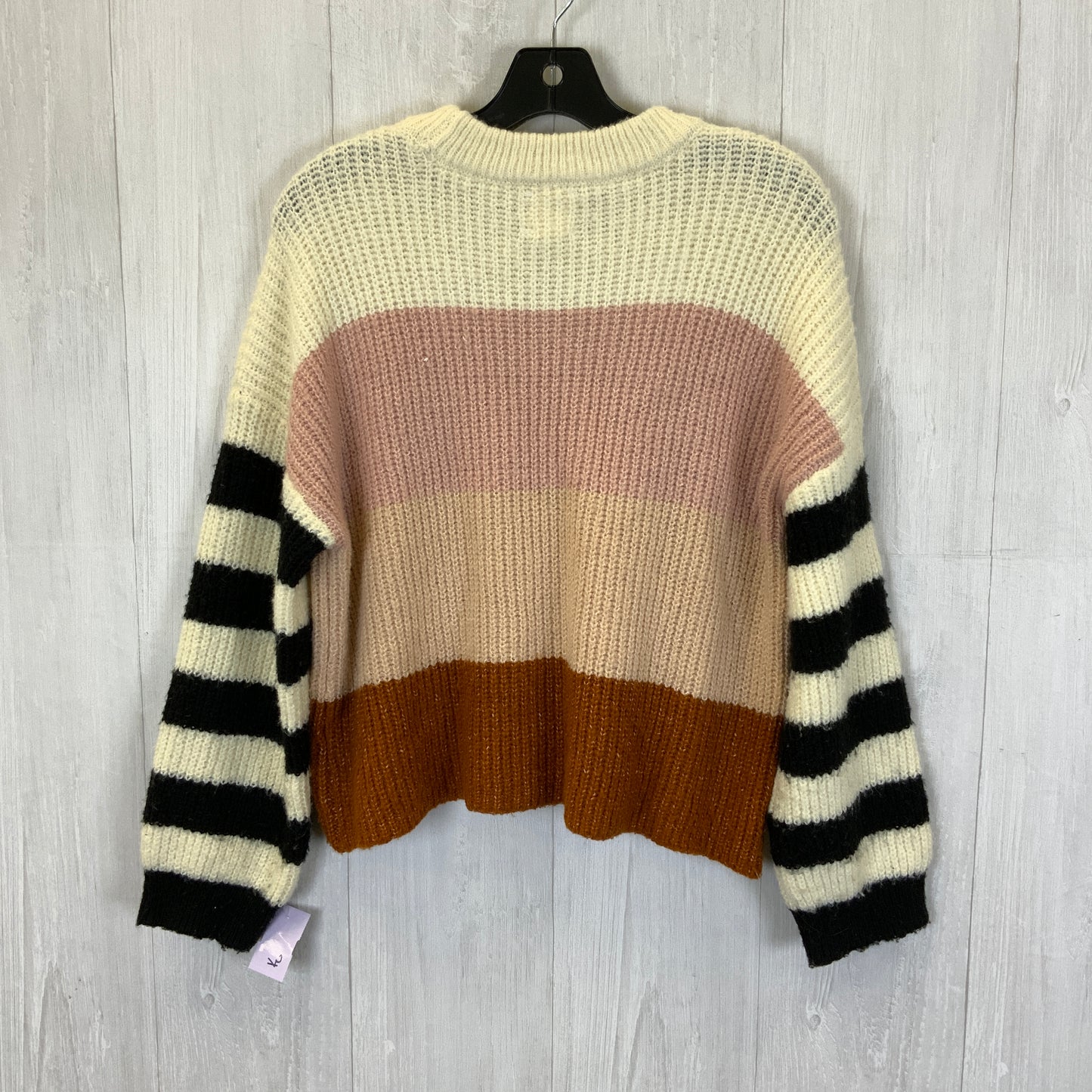 Sweater By Harper In Pink & Tan, Size: S