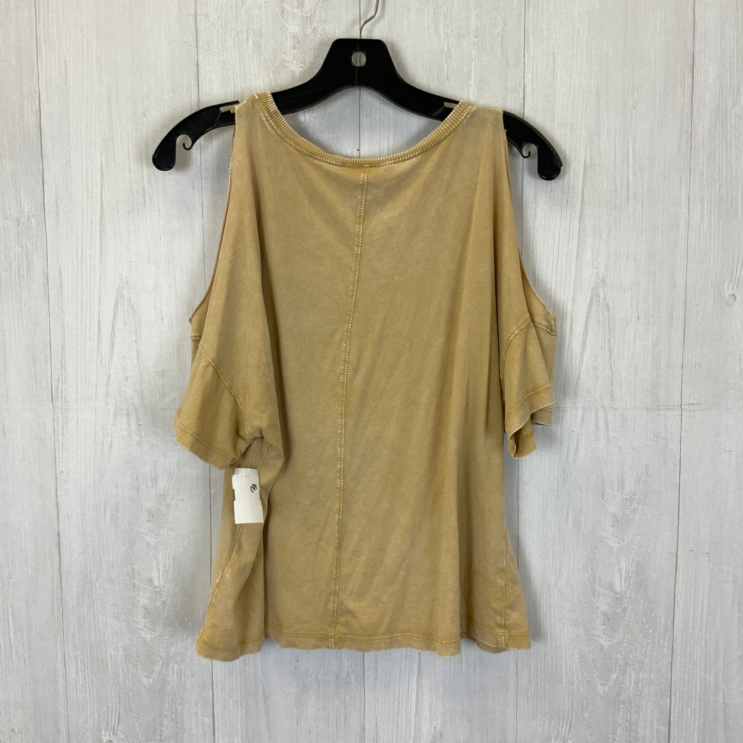 Tan Top Short Sleeve White Crow, Size S