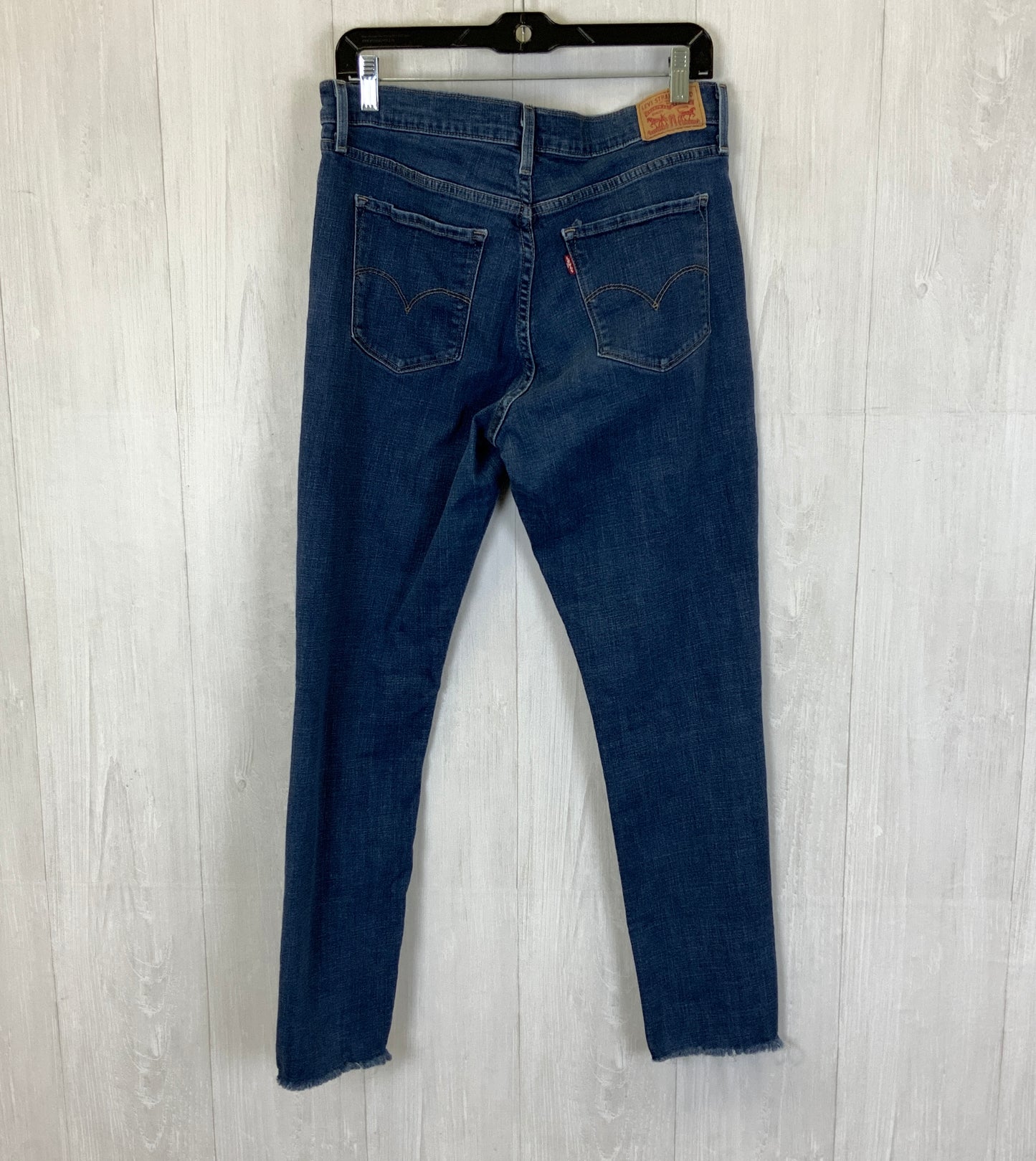 Jeans Skinny By Levis In Blue Denim, Size: 12