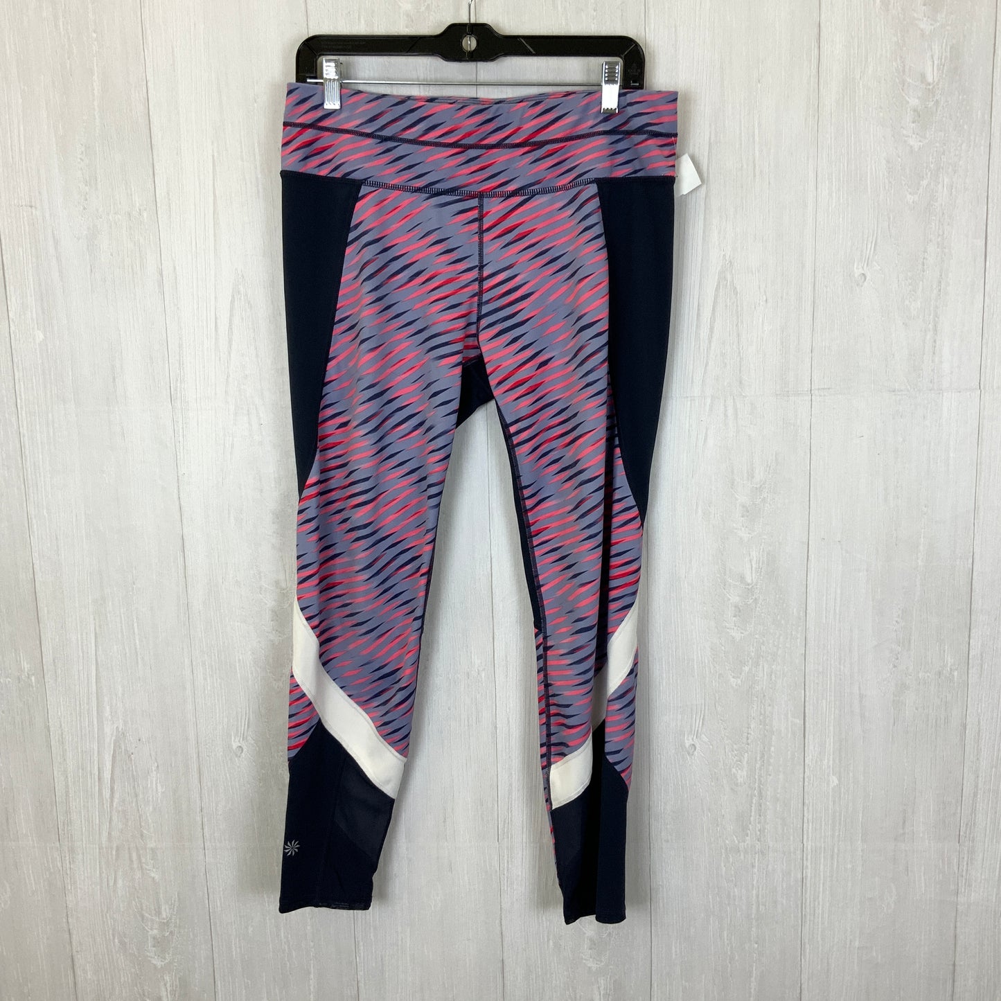 Athletic Leggings Capris By Athleta In Pink & Purple, Size: L