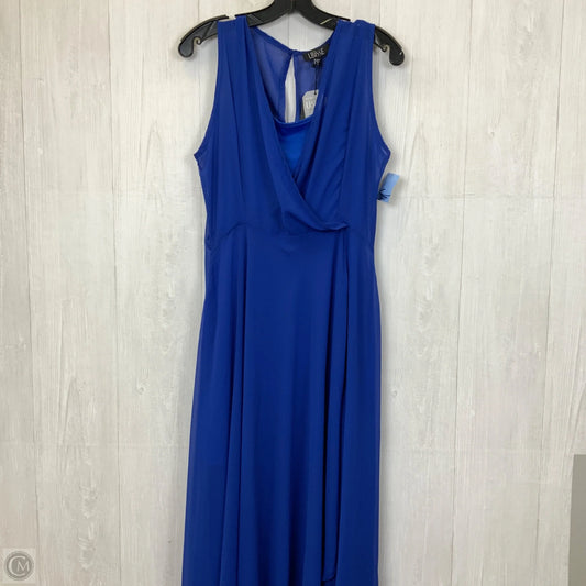 Dress Party Midi By Clothes Mentor In Blue, Size: L