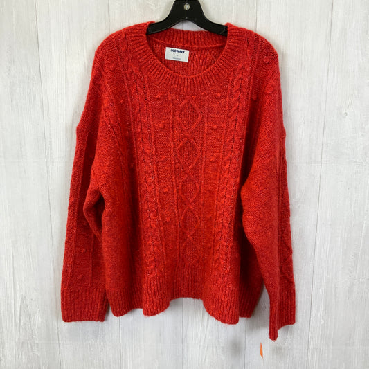 Sweater By Old Navy In Red, Size: Xl