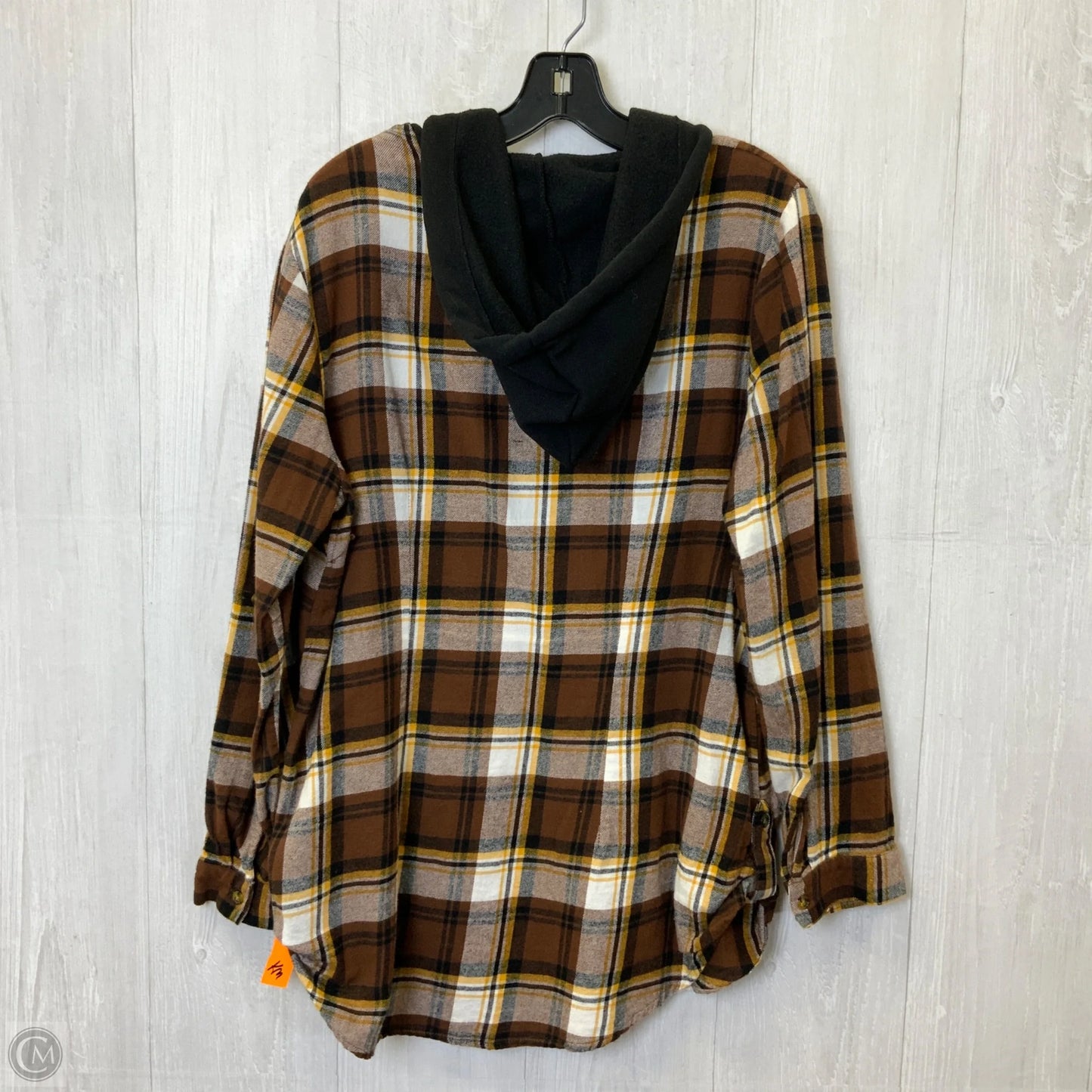 Jacket Shirt By No Boundaries In Plaid Pattern, Size: 2x