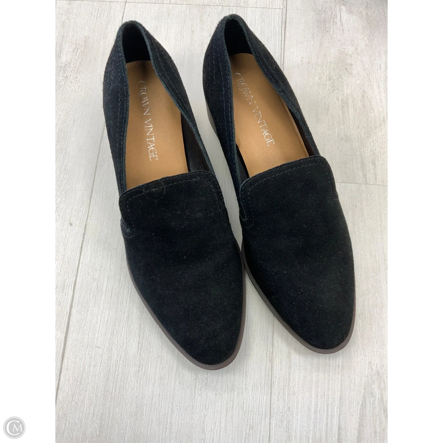 Shoes Flats By Crown Vintage In Black, Size: 8.5