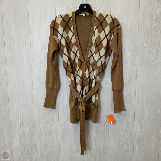 Sweater Cardigan By Loft In Brown, Size: S