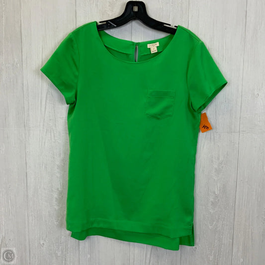 Top Short Sleeve By J. Crew In Green, Size: Xs