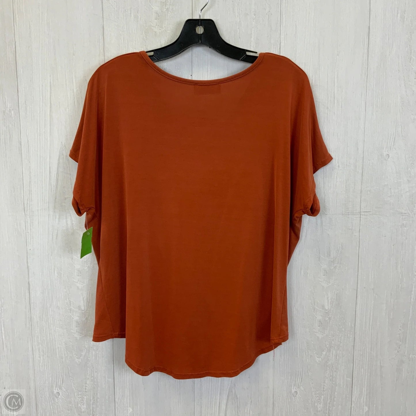 Top Short Sleeve By Lavender Field In Orange, Size: S