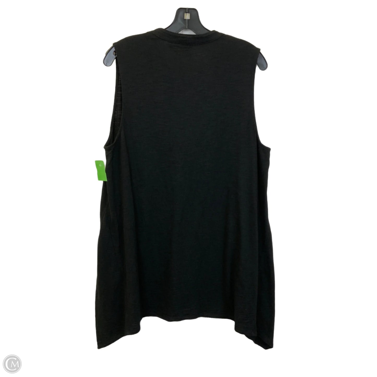Top Sleeveless By Chicos In Black, Size: Xl