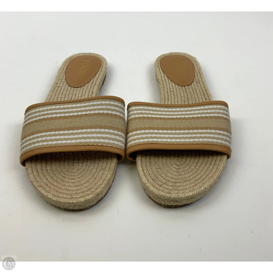 Sandals Flats By J. Crew In Tan, Size: 10