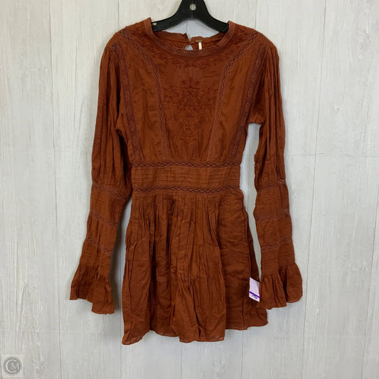 Dress Casual Short By Free People In Orange, Size: Xs