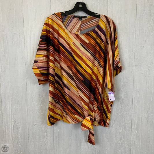Top Short Sleeve By Marc New York In Multi-colored, Size: L