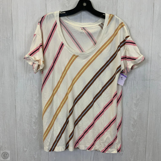Top Short Sleeve Basic By Lou And Grey In Cream, Size: Xs